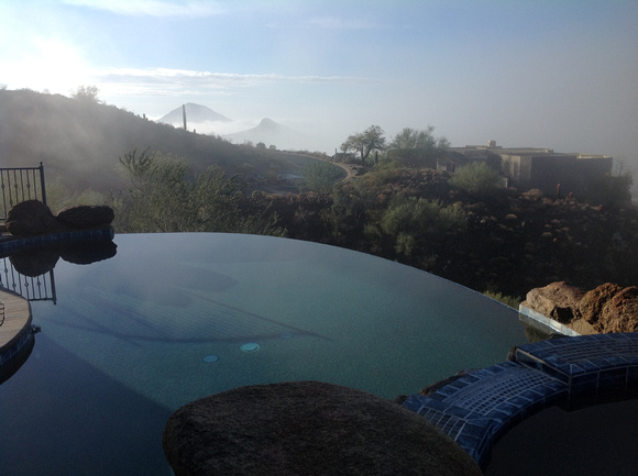 Fog in Arizona Desert (George Chi)